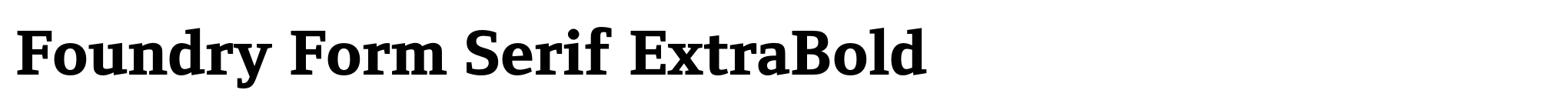 Foundry Form Serif ExtraBold image
